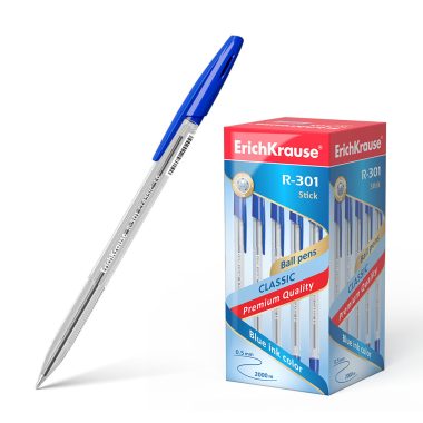 A classic Stick ballpoint pen with a standard tip type and a replaceable refill. The pen has a transparent hexagonal barrel with a comfortable profiled grip area and a ventilated cap. The cap and the plug color match the ink color. The five-channel tip with the 1.0 mm ball diameter in combination with the quick-drying ink provides soft and comfortable writing.