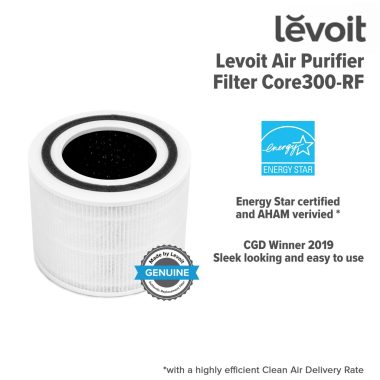 Core 300, Core 300S, Core P350


Core 300 True HEPA 3-Stage Original Filter


Fill your environment with fresh, clean air using Levoit’s Core 300-RF 3-Stage Original Filter. An effective 3-stage filtration system captures at least 99.97% of airborne particles 0.3 microns in size, so your surrounding air is free of harmful contaminants. 

Compatible with only: Core 300, Core P350, Core 300-RAC











Support




































Effective Filtration






The H13 True HEPA Filter captures at least 99.97% of airborne particles 0.3 microns (µm) in size.













H13 True HEPA Filter






Filters small particles such as fine dust, smoke particles, and allergens such as pollen and pet dander.

















Pre-Filter






Captures large particles such as dust, lint, fibers, hair, and pet fur.













High-Efficiency Activated Carbon Filter






Adsorbs unwanted odors and fumes such as cooking smells, smoke, ammonia, and VOCs.
