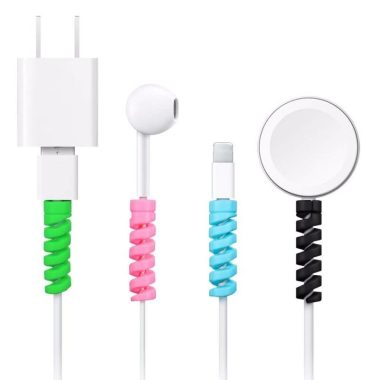 Cable cover (4 pcs) spring protection against damage to the plug (random colors)Set of 4 cable protection devices. They prevent cables from breaking in the most sensitive place. Due to the form of a spring, the cover does not slip and is easy to put on. The product is suitable for cables with a cross-section from 2.5mm to 4mm. The colors in the set are selected randomly.
