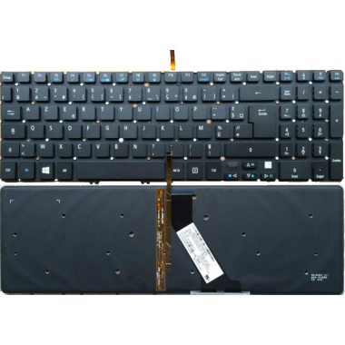 Laptop Keyboard for Acer Aspire V5-572 - UK Layout - Backlit Limassol Cyprus
